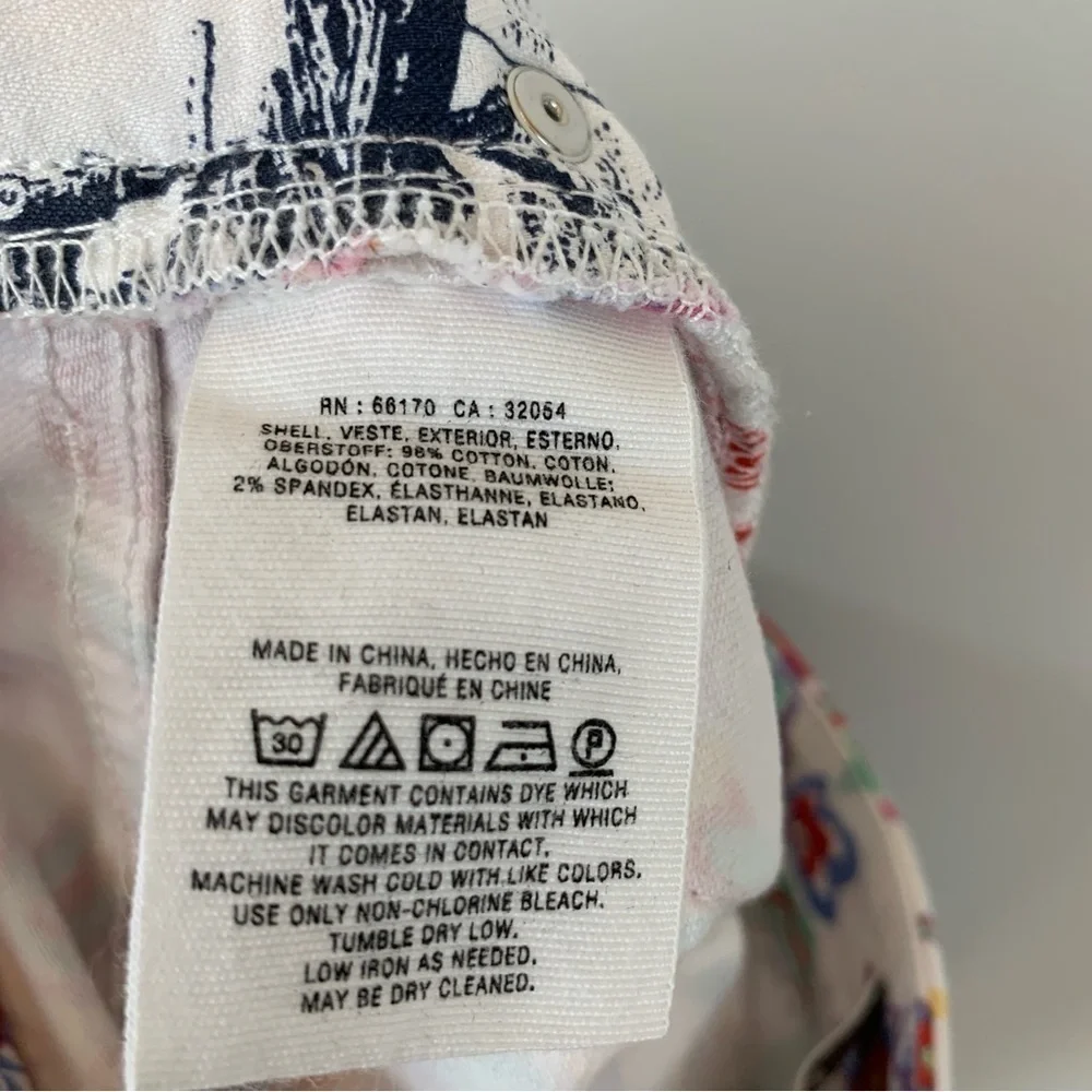 Pilcro and the‎ Letter Press Floral Mid-Rise Skinny Jeans Size 29P - Picture 6 of 6